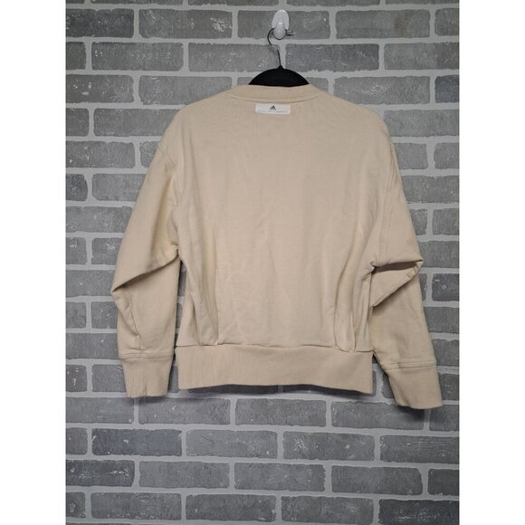 Stella McCartney BY Adidas Pullover Crewneck‎ Sweatshirt Cream  Size 2XS - Picture 8 of 12